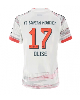 Billige Fotballdrakt Bayern Munich Michael Olise #17 Replika Bortedrakt Dame 2025-26 Kortermet Billige Fotballdrakt Bayern Munich Michael Olise #17 Replika Bortedrakt Dame 2025-26 Kortermet